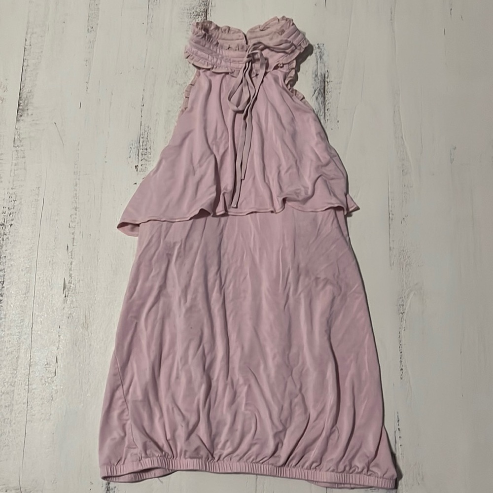 Express Pink Mock Neck Top